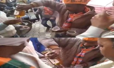 CG News : परिवर्तन यात्रा में बीजेपी नेताओं के शराब पीने का वीडियो हुआ वायरल, कांग्रेस ने कसा ये तंज.....देखें वीडियो