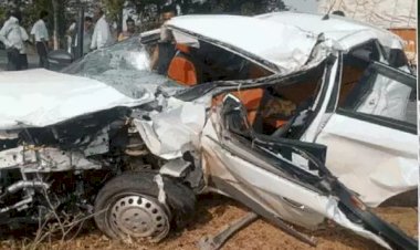 CG ACCIDENT ब्रेकिंग : सड़क हादसे में कांग्रेस नेता की पत्नी की मौत, चलती कार का अचानक फटा टायर, सर्विस वैन से हुई जोरदार भिड़ंत ....