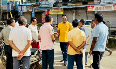 प्रातः भ्रमण के साथ लोगों से मिले विधायक रेखचंद जैन...