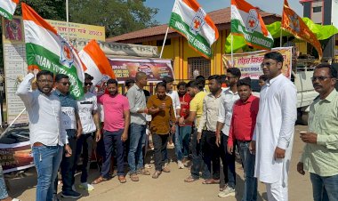 युवा कांग्रेस ने प्रधानमंत्री मोदी के जन्मदिन पर मनाया राष्ट्रीय बेरोजगार दिवस...