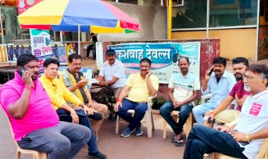 विधायक जैन ने मित्रों के साथ चाय पीकर चर्चा की...