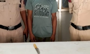 शहर में चाकु लेकर लोगो को भयभीत करने वाले युवक पर बस्तर पुलिस की बड़ी कार्यवाही...