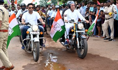 CG कांग्रेस ने निकाला 90 विधानसभा क्षेत्रों में भरोसा यात्रा...