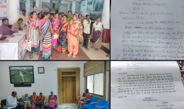 रविंद्र नाथ टैगोर वार्ड क्रमांक 12 के निवासियों ने वार्ड में  आवास का पट्टा  नहीं बनने पर  वार्ड वासियों ने कलेक्ट्रेट को सोफा ज्ञापन...