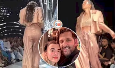 Saba Azad Ramp Walk : रैंप वॉक करते हुए अजीब ढंग से नाचने लगीं ऋतिक की गर्लफ्रेंड, हुई जमकर ट्रोल, लोगों ने कहा-....- देखे वीडियो...