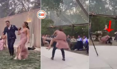 Bride Groom Viral News : दुल्हन को पीठ पर बैठाकर अजीबोगरीब डांस करने लगा दूल्हा, तभी हुआ ऐसा हादसा, नज़ारा देख हैरान रह जायेंगे आप- देखे विडियो...