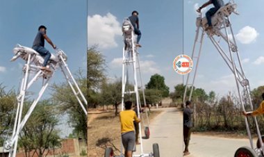 Bike Viral News : शख्स ने बनाया सबसे ऊँचा बाइक, कलाकारी देख घूम जायेगा आपका दिमाग- देखे विडियो...