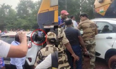 CG News : भिलाई स्टील प्लांट में लोको ने इंस्पेक्टर की कार को मारी ठोकर, रेल पटरी पार करते समय हुआ हादसा, CISF अधिकारी ने ऐसे बचाई जान.....