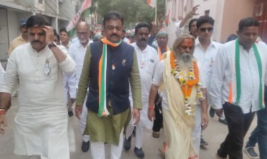 CG रायपुर पहुंचते ही रेखचंद जैन प्रचार में कूदे...