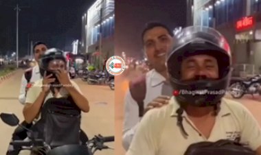 Traffic Police Viral News : ट्रैफिक पुलिस को देखते ही शख्स ने तुरंत पहन लिया हेलमेट, नज़ारा देख सूबेदार ने की जोरदार कमेंट्री- देखें विडियो...