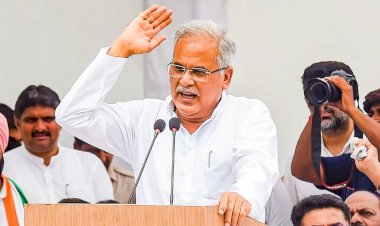 CG - मीडिया से मुखातिब हुए पूर्व सीएम भूपेश बघेल, EVM को लेकर कही ये बात....