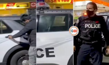 Viral Video: फ़ोन में व्यस्त शख्स बेखर होकर जा बैठा पुलिस की वैन में, फिर जो हुआ उसे देख चकरा गया लड़का - देखें वीडियो...