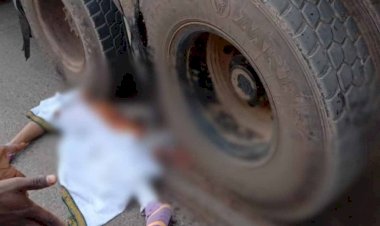 CG Accident News : सड़क पार कर रही  महिला को ट्रक ने कुचला, हुई मौत...घटनास्थल पर इकट्ठी हुई लोगों की भीड़,और फिर.........