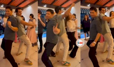 Randeep Hooda Danced on Sapna Chaudhary's Song : रणदीप हुड्डा ने पत्नी संग सपना चौधरी के गाने पर दिखाया कुर्ताफाड़ डांस, लचकाई कमरिया...- देखें विडियो...