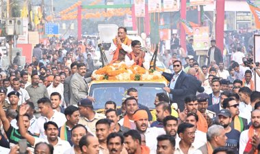 CM Sai Road Show : रोड शो के बाद गरजे सीएम विष्णुदेव साय, कांग्रेस सरकार को लेकर कही ये बात ....