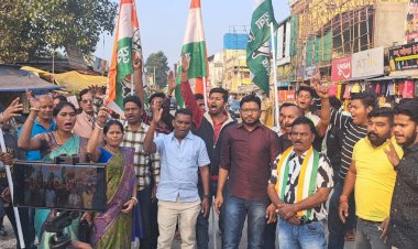 युवा कांग्रेस ने हसदेव जंगल के कटाव के विरोध में मुख्यमंत्री विष्णु देव साय का फूंका पुतला...