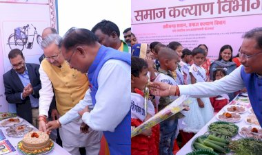 ...जब CM साय खुद बने बच्चे, केक देखकर पूछा, किसका जन्मदिन है, बच्चों का जवाब सुनकर खुद काटा केक.....