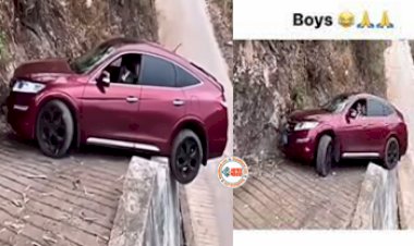 Car Stunt Video: गाड़ी को रिवर्स लेने के बजाये वही से मोड़ने लगा शख्स, आखिर में जो दिखा, नज़ारा देख नहीं होगा यकीन- देखें विडियो...