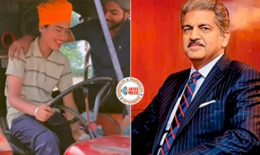 Anand Mahindra Viral Video: लड़के का ट्रैक्टर चलाने का अनोखा तरीका हुआ वायरल, आनंद महिंद्रा ने वीडियो शेयर कर लिखी मजेदार बात...