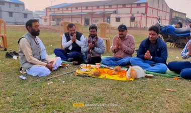 CG:बेमेतरा में 3फरवरी को होने जा रहा है भव्य व्यापार मेला आयोजन...जिसका विधिवत भूमिपूजन....संस्था के सदस्य हुए शामिल...कृषि उपज मंडी प्रांगण में