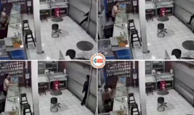Thief Viral News: दुकान में चोरी छिपे घुस रहा था चोर, तभी मालिक ने देख लिया, फिर जो हुआ...- देखे वीडियो...