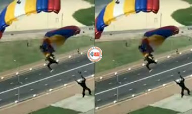 Parachute Stunt Viral: लैडिंग करते समय अचानक बुरी तरह से उलझ गया पैराशूट, फिर हुआ कुछ ऐसा, नज़ारा देख रोंगटे खड़े हो जायेंगे- देखें विडियो...