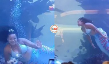 Mermaid Viral News: जलपरी बनकर पानी में लोगों का मनोरंजन करने लगी लड़की, लेकिन तभी एक गलती और...- देखें विडियो...