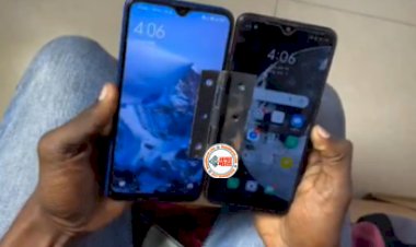 Makeshifter Viral News : शख्स ने जुगाड़ से दो मोबाइल को बना दिया फोल्डेबल फ़ोन, नज़ारा देख सोंच में पड़ जायेंगे- देखें विडियो...