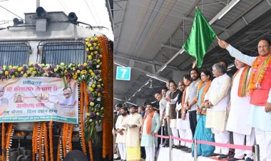 CG -राम भक्तों की एक और टोली छत्तीसगढ़ से अयोध्या के लिए हुई रवाना, मुख्यमंत्री विष्णुदेव साय ने दिखाई हरी झंडी, देखें तस्वीरें......