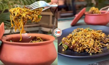 Maggi Biryani : मार्केट में आई मैगी बिरयानी, नज़ारा देख लोगों का खिसका पारा, बोले इससे अच्छा तो, देखे विडियो...