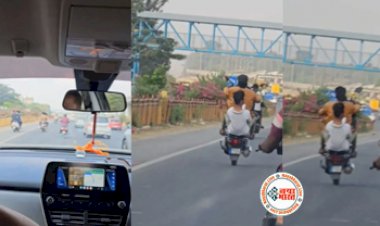 Bike Stunt Viral Video: शख्स ने बाइक पर किया ऐसा स्टंट, उसे देख लोगो ने कही एक ही बात- देखे विडियो....