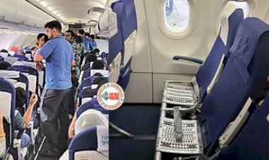 Indigo Flight Viral Video: Indigo फ्लाइट की सीट से गायब मिले कुशन, महिला पैसेंजर ने पूछा ये सवाल- 'देखे विडियो...