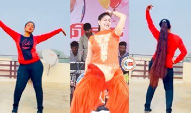 Sapna Choudhary's video : सपना चौधरी ने English Medium गाने पर लगाया जमकर ठुमके, तो इस लड़की ने भी दिखाया गजब का डांस, देखें विडियो...