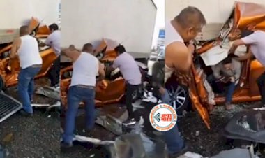 Accident Viral Video: भीषण एक्सीडेंट में ट्रक के नीचे आ गई कार, अचानक हुआ ऐसा चमत्कार; Video देख रह जाएंगे हैरान...