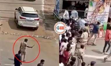 Viral Video: मंत्री के काफिले की कार ने ड्यूटी पर तैनात आईपीएस अधिकारी को टक्कर मार दी....