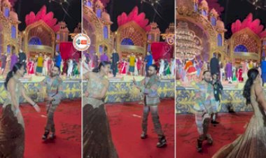 Radhika Merchant Dance Video : ओरी ने राधिका के साथ किया जमकर गरबा, नज़ारा देख फैंस को आई जेठालाल की याद, देखें मजेदार विडियो...