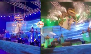 Bride and Groom Viral News : झूले पर दूल्हा-दुल्हन मार रहे थे एंट्री, तभी टूटी झूले की रस्सी, फिर जो हुआ, दंग रह जायेंगे आप, देखें विडियो...