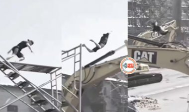 Stunt Viral News : शख्स ने दिखाया ऐसा खतरनाक स्टंट, नज़ारा देख कलेजा मुंह में आ जाएगा, देखें विडियो...