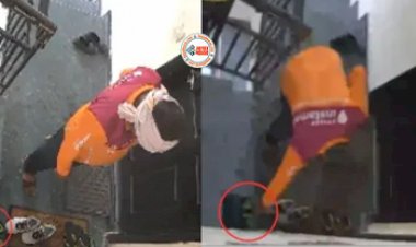 Delivery Boy Viral News : ब्रांडेड जूता देख डिलीवरी बॉय की बिगड़ गई नीयत, फिर कर दिया ये काम, कैमरे में कैद हुई वारदात, देखें विडियो...
