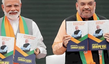 BJP Manifesto : भाजपा का घोषणा पत्र जारी, गरीबों कों मुफ्त राशन,इनका मुफ्त इलाज, गरीबों को 3 करोड़ घर,
,पढ़िए मोदी की गारंटी….