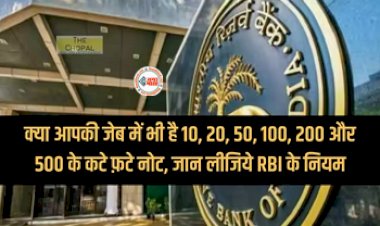 RBI Rules for Mutilated Notes : बड़ी खबर! अगर आपके पास भी हैं 10, 20, 50, 100, 200 और 500 रुपये के फटे नोट, तो तुरंत करें ये काम, जान लीजिये RBI के नये नियम...