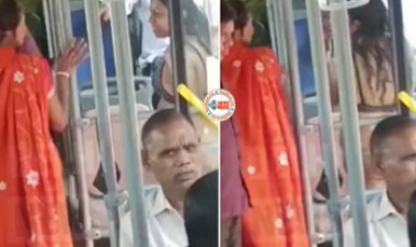 Women Viral News: लोगों से खचाखच भरी बस में बिकिनी पहनकर घुसी महिला, नज़ारा देख लोगों की फटी रह गयी आँखे, देखें विडियो...