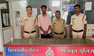 CG - पिछले चार माह से पीड़िता को डरा धमका कर किया जा रहा था शारीरिक शोषण, आरोपी 24 घंटे के भीतर कोतवाली पुलिस के गिरफ्त में...