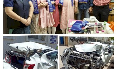 बाबा उमाकान्त महाराज की दया और गुलाबी कपड़े का चमत्कार हुई भयंकर कार एक्सीडेंट में प्रेमियों की रक्षा...