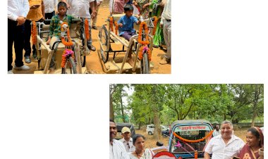 विधायक राजेश अग्रवाल के मुख्य अतिथि में अदाणी 

फाउंडेशन की एक और अनुपम पहल उदयपुर और 

लखनपुर विकासखंड में सुगम आवागमन के लिए प्रदान 

किए गए ई–वाहन