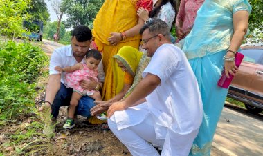 जन्मदिन विशेष : शर्मा परिवार ने बिटिया  के जन्मदिन में किया पौधरोपण, पर्यावरण संरक्षण का दिया संदेश…