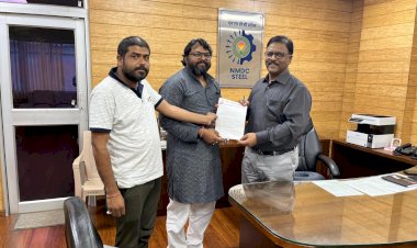 CG - बस्तर में बेरोजगारी से जुड़े ज्वलंत मुद्दों पर जनता कांग्रेस एवं मुक्ति मोर्चा ने एनएमडीसी को सौपा ज्ञापन : नवनीत चांद