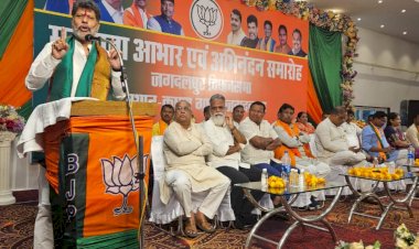 जनता के आशीर्वाद से ही भाजपा की जीत फलीभूत हुई - भाजपा प्रदेश अध्यक्ष किरण देव