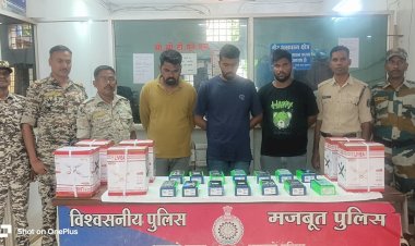 CG - गोदाम से 14 नग मोबाईल एवं 06 नग फेन चोरी करने वाले तीन आरोपियो को कोतवाली पुलिस ने किया गिरफ्तार...