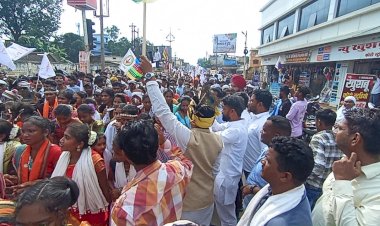 शहर जिला कॉंग्रेस कमेटी विश्व आदिवासी दिवस पर आयोजित रैली का किया स्वागत...